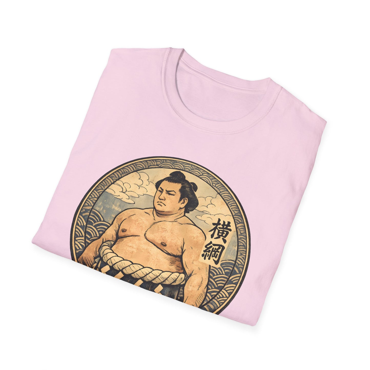 Vintage Sumo Warrior Circle Art Tee