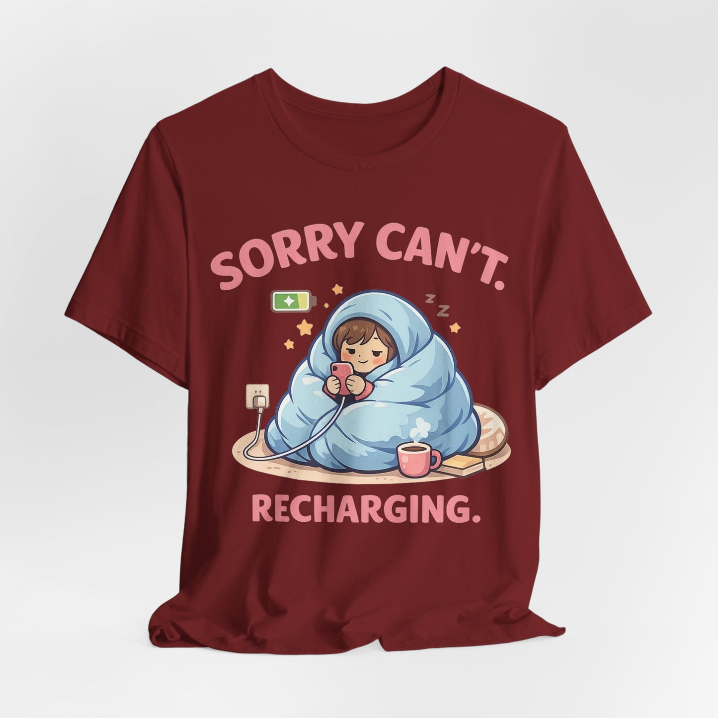 Sorry Can't Recharging Vintage Tee