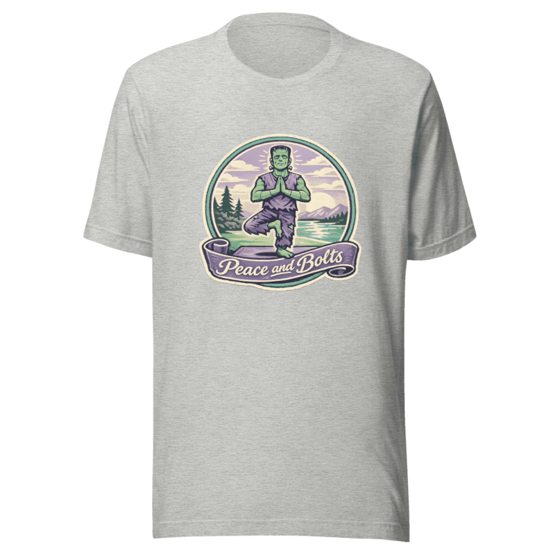 Frankenstein Yoga - Peace and Bolts Vintage Tee - T-Shirt