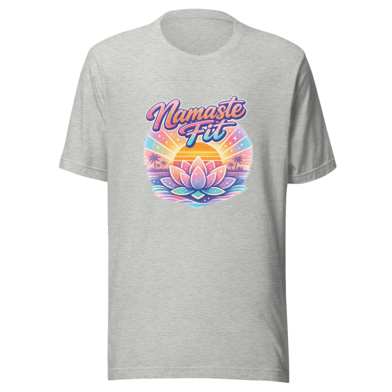 Namaste Fit - 80s California Yoga Sunset Tee - T-Shirt