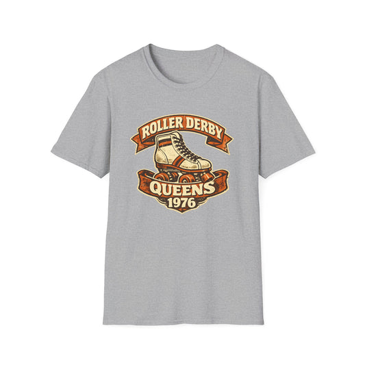 Vintage Roller Derby Queens 1976 Retro Skate Tee
