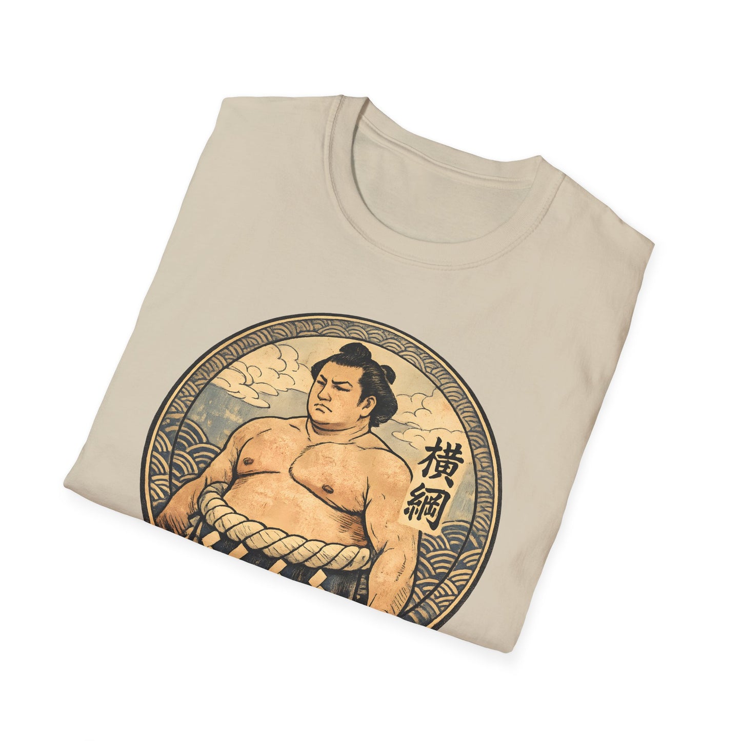 Vintage Sumo Warrior Circle Art Tee