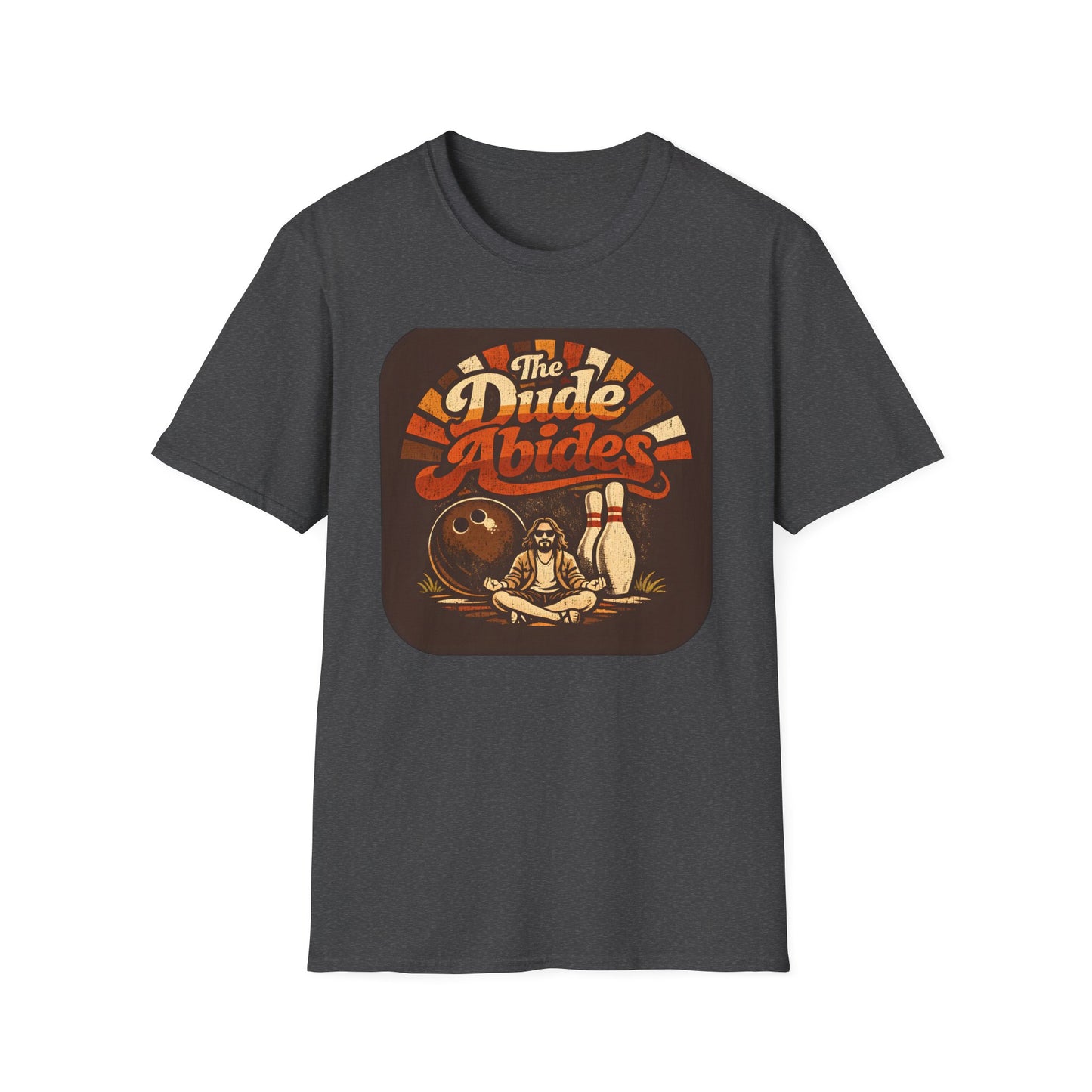The Dude Abides Retro Bowling Zen Master Tee