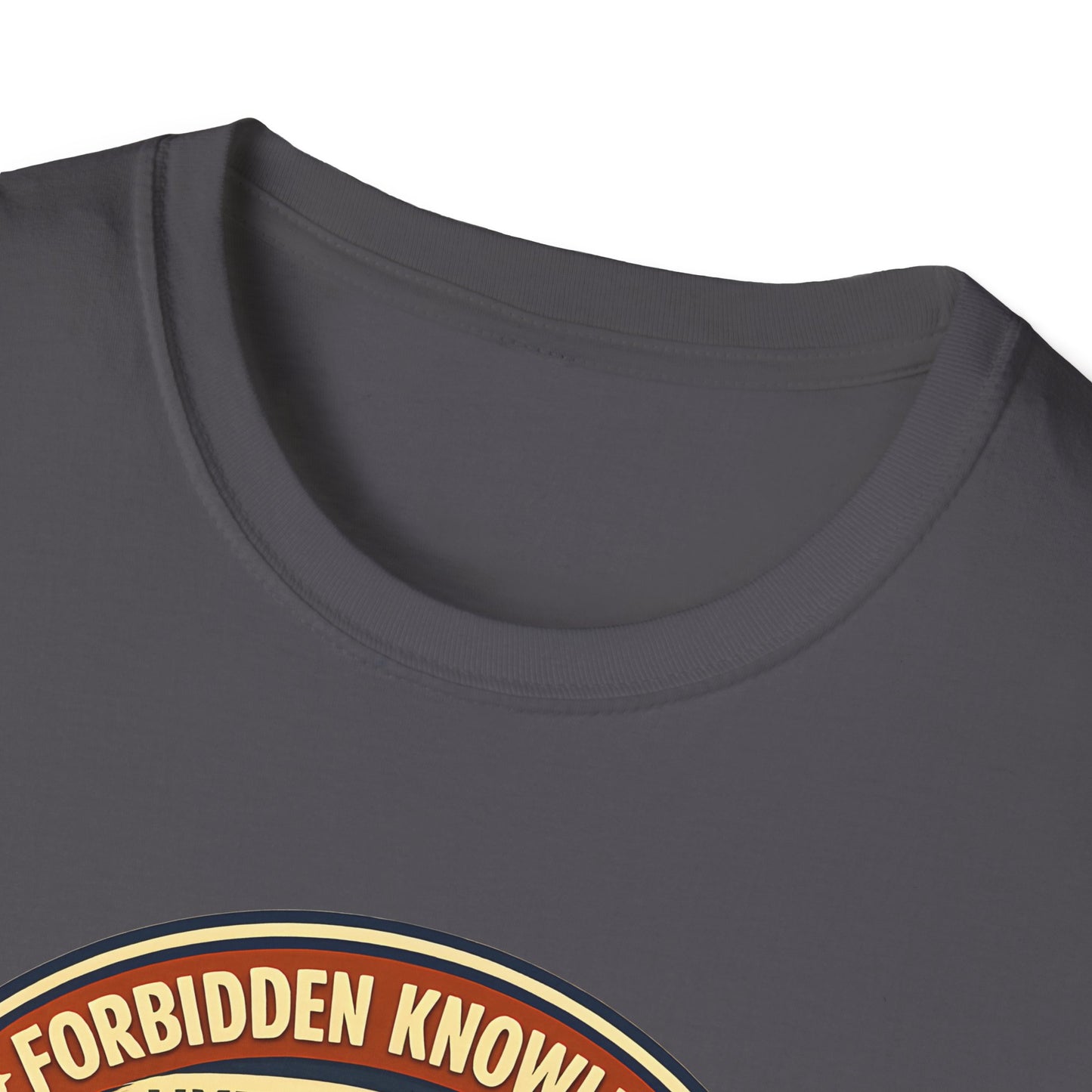 Forbidden Knowledge Meter Vintage Humor Tee