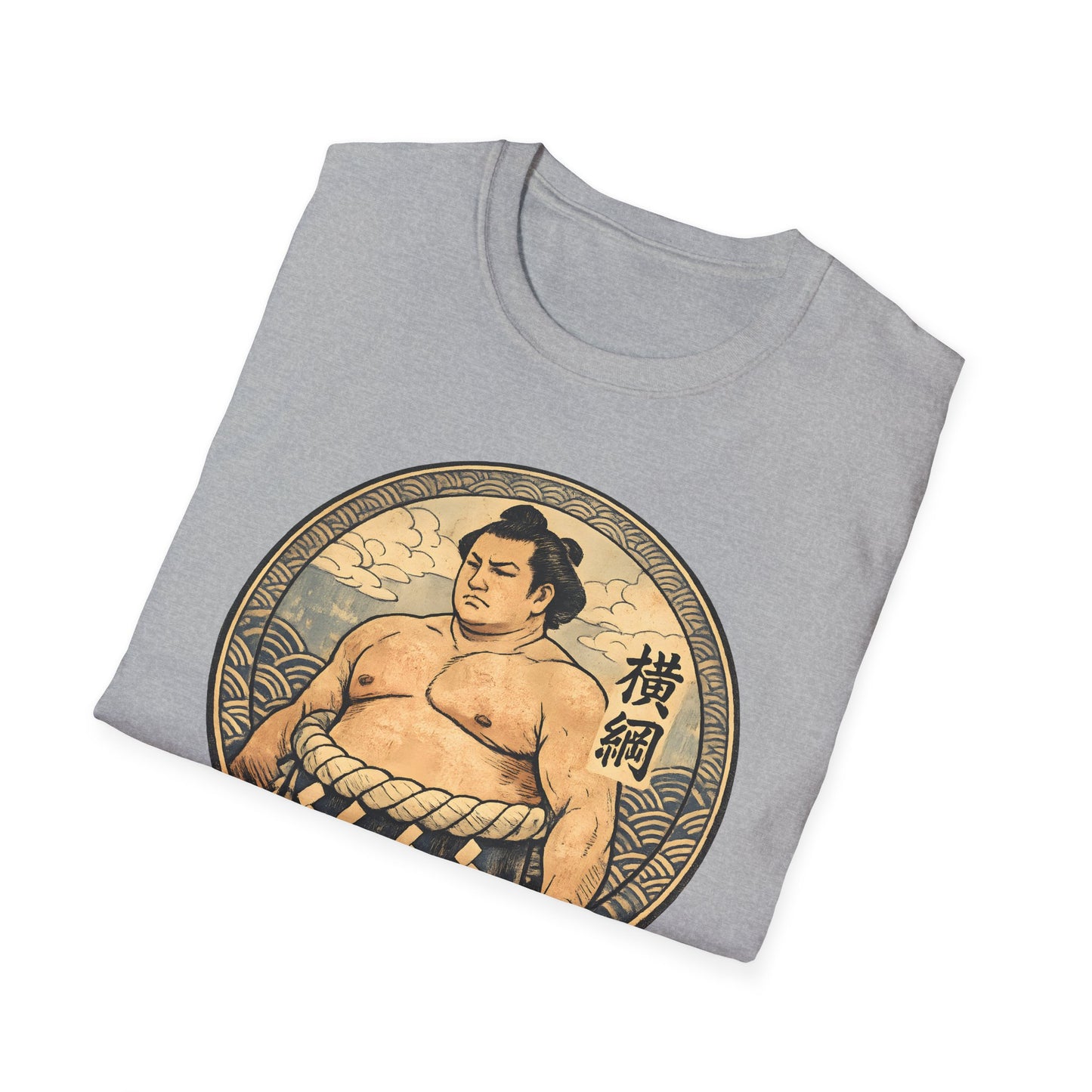 Vintage Sumo Warrior Circle Art Tee