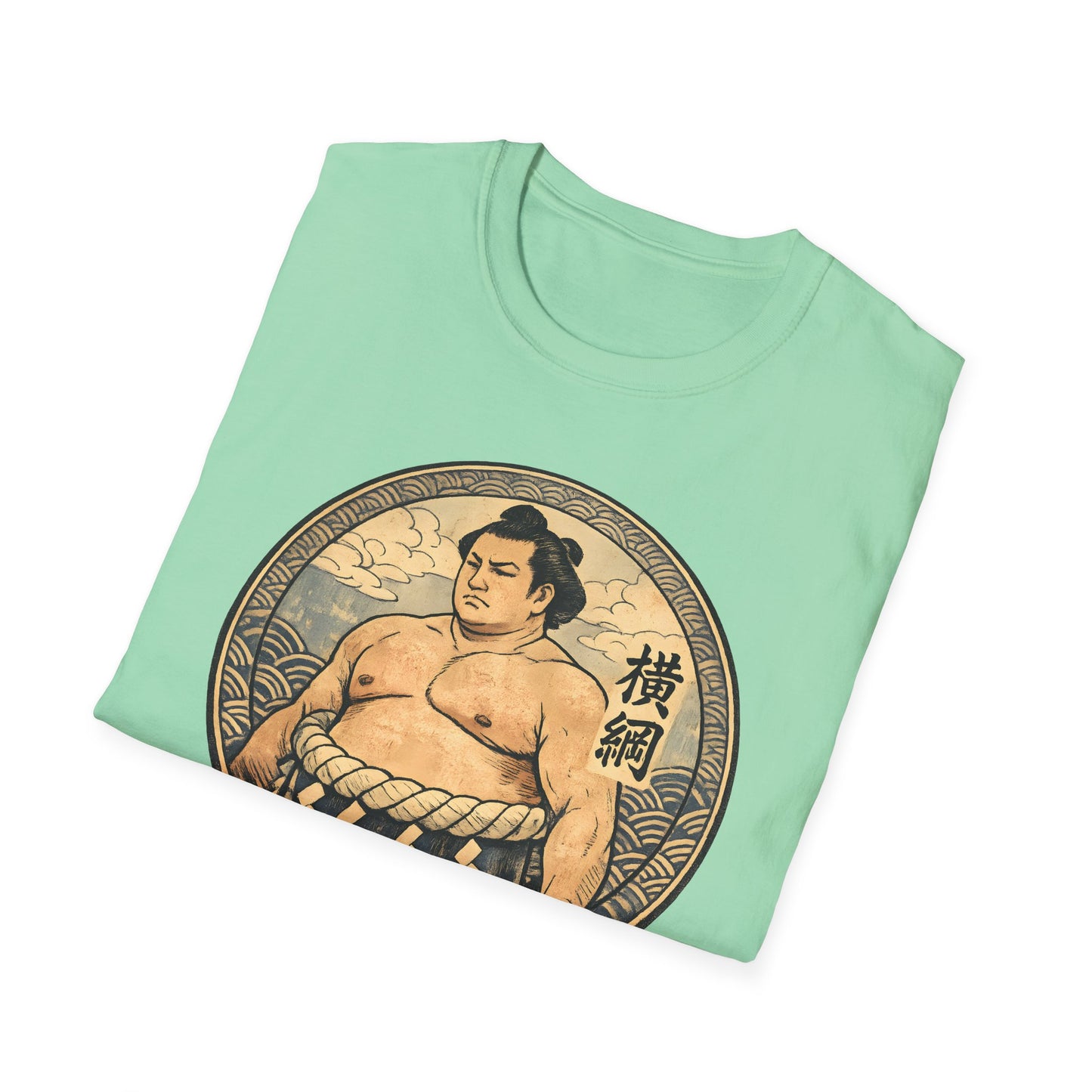 Vintage Sumo Warrior Circle Art Tee
