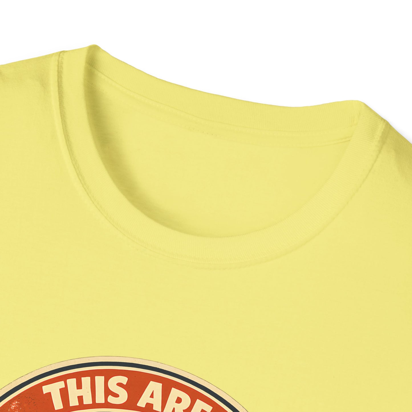 Radiation and Curses Warning Sign Vintage Tee