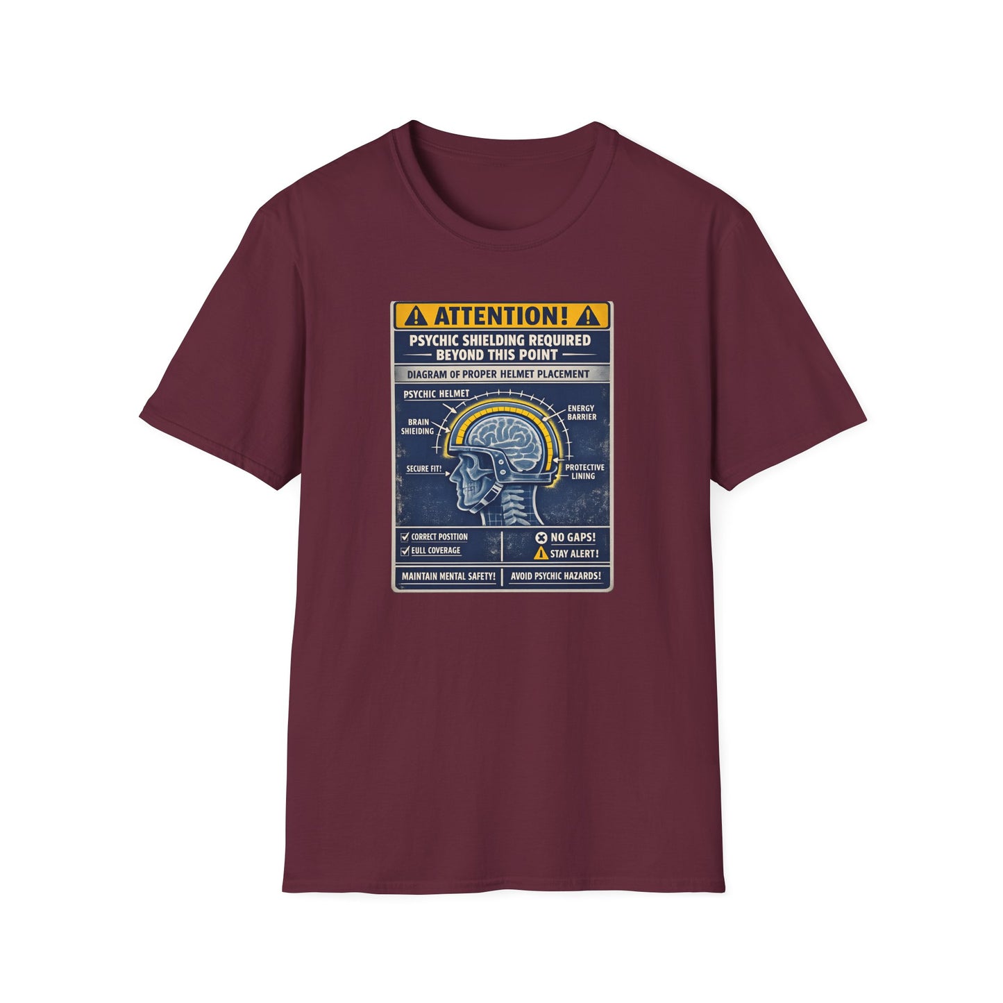 Psychic Shielding Safety Warning Tee
