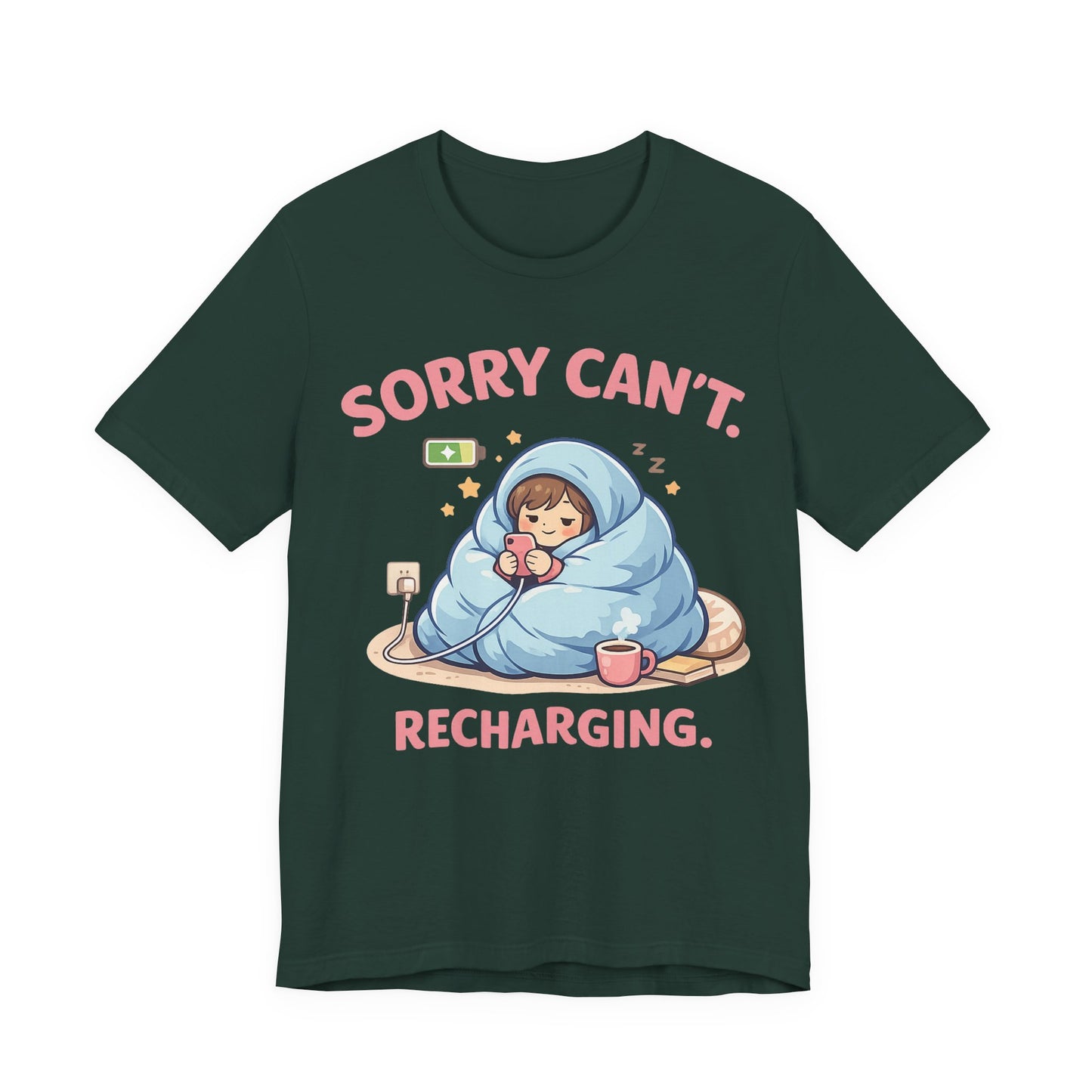 Sorry Can't Recharging Vintage Tee