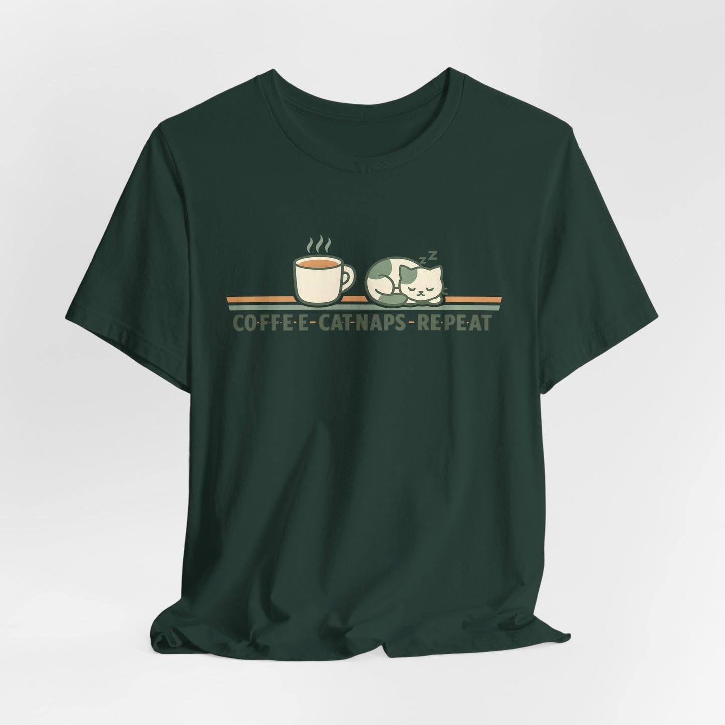 Coffee Cats Calm V3 Tee