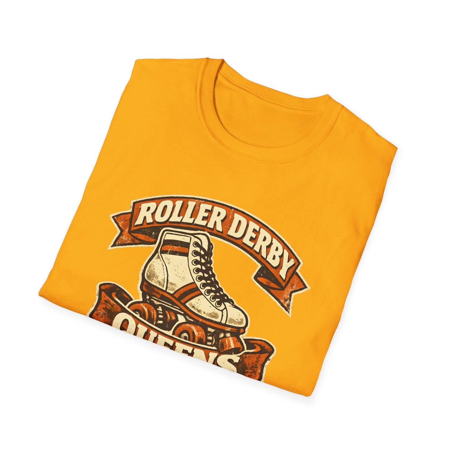 Vintage Roller Derby Queens 1976 Retro Skate Tee
