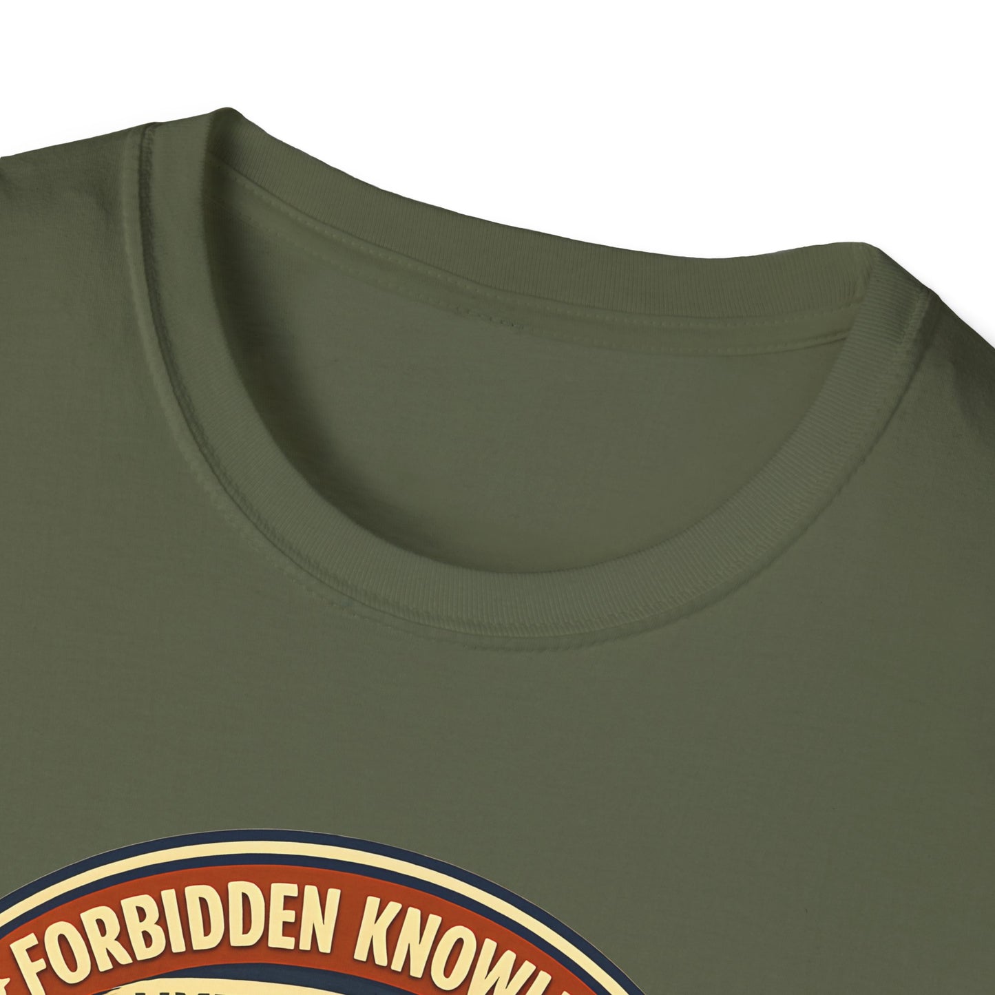 Forbidden Knowledge Meter Vintage Humor Tee