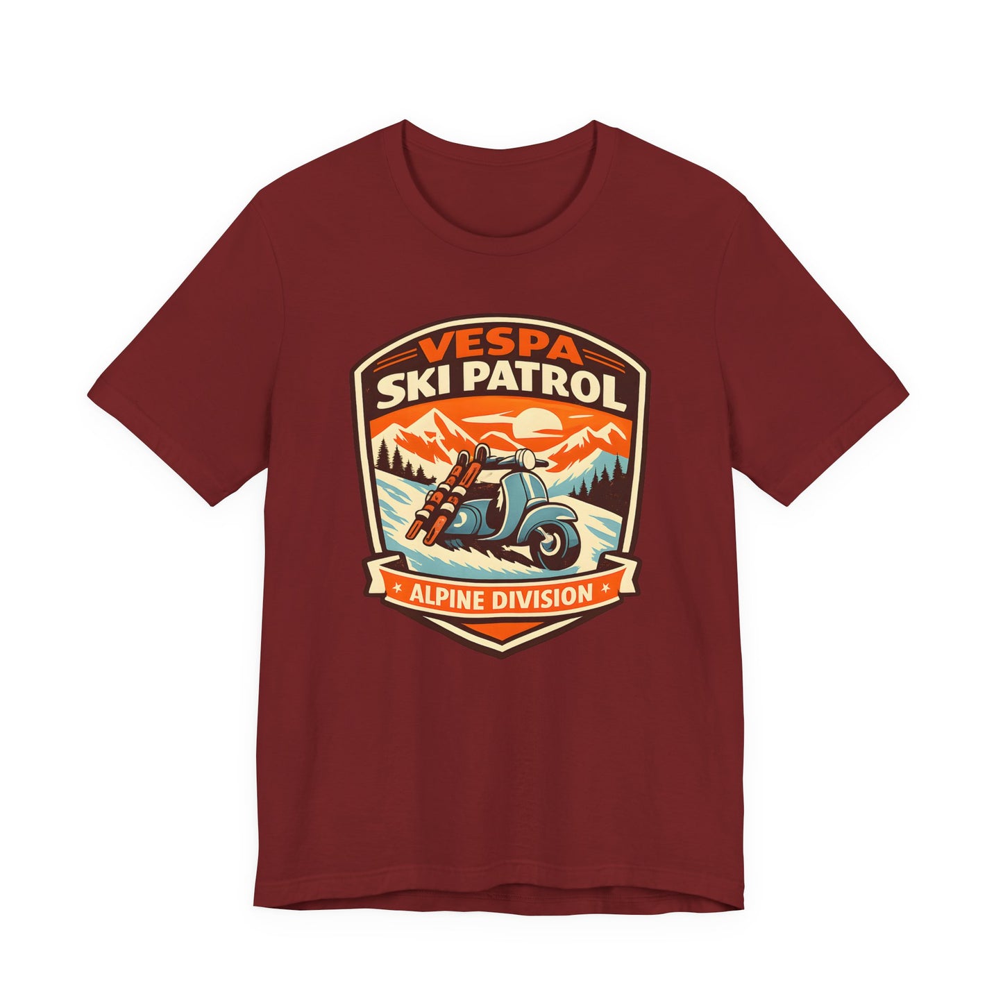 Vespa Ski Patrol Alpine Division Tee