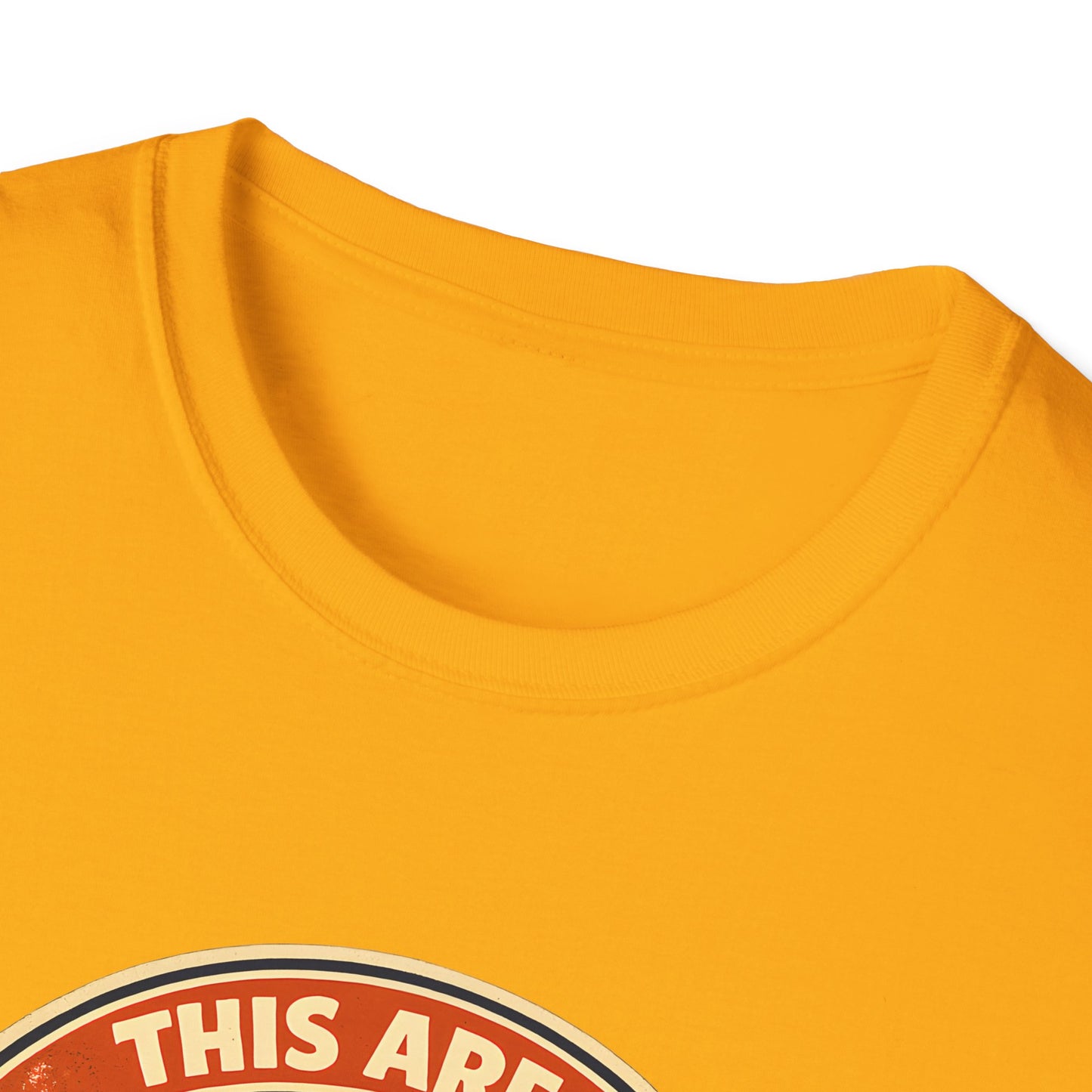 Radiation and Curses Warning Sign Vintage Tee