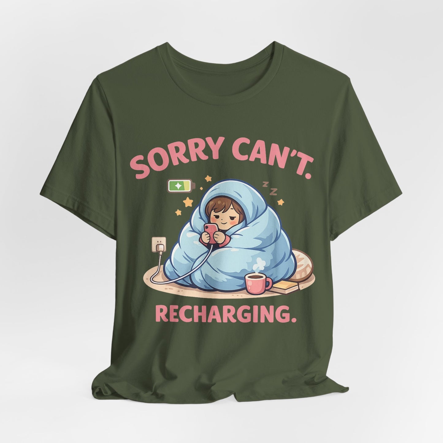 Sorry Can't Recharging Vintage Tee