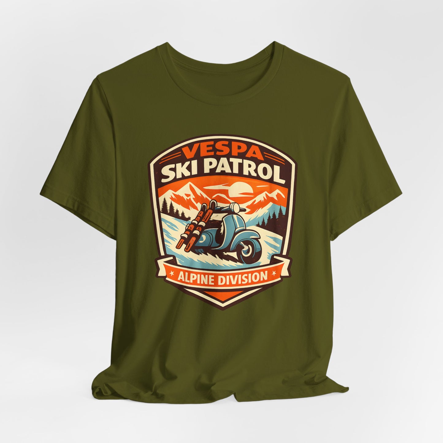 Vespa Ski Patrol Alpine Division Tee