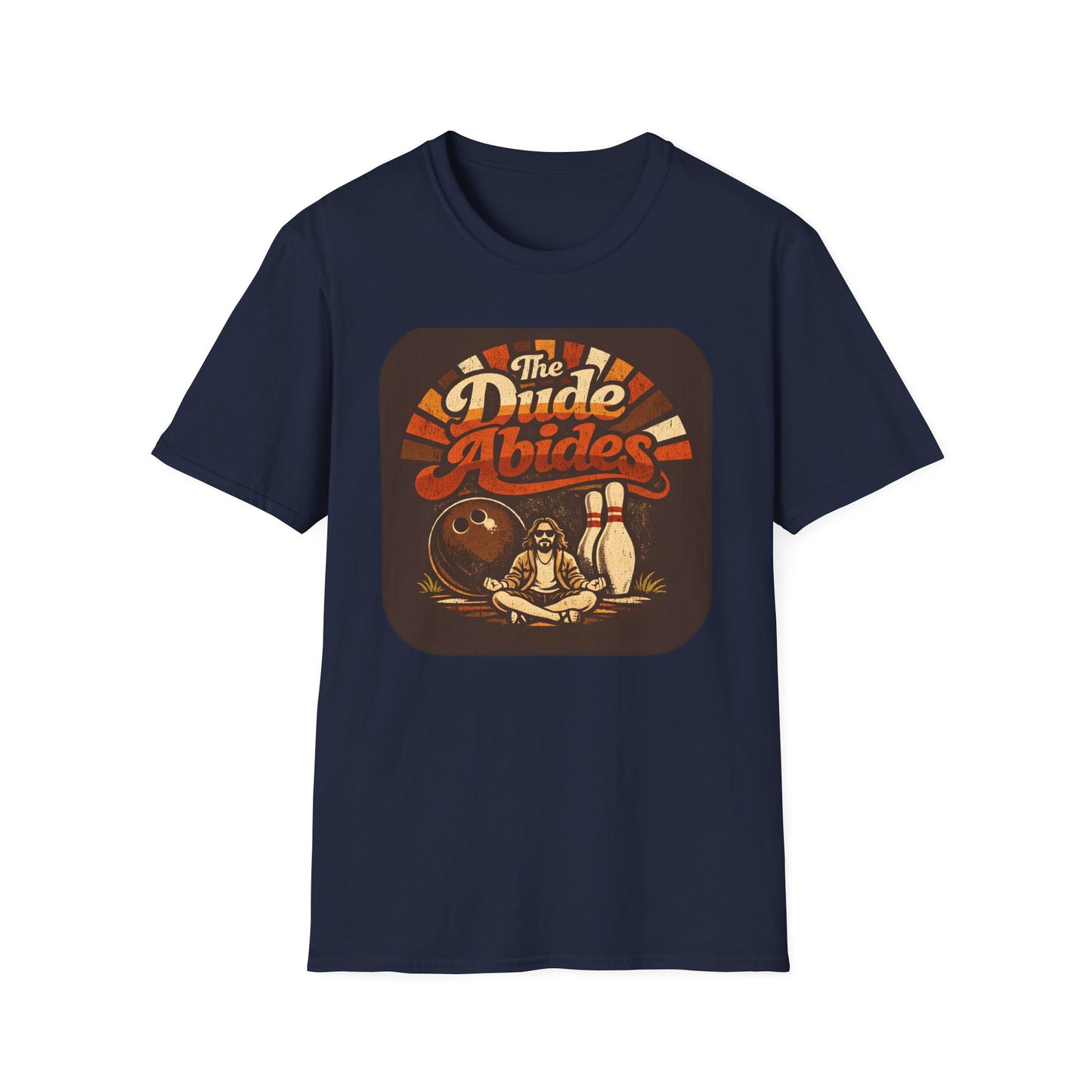 The Dude Abides Retro Bowling Zen Master Tee