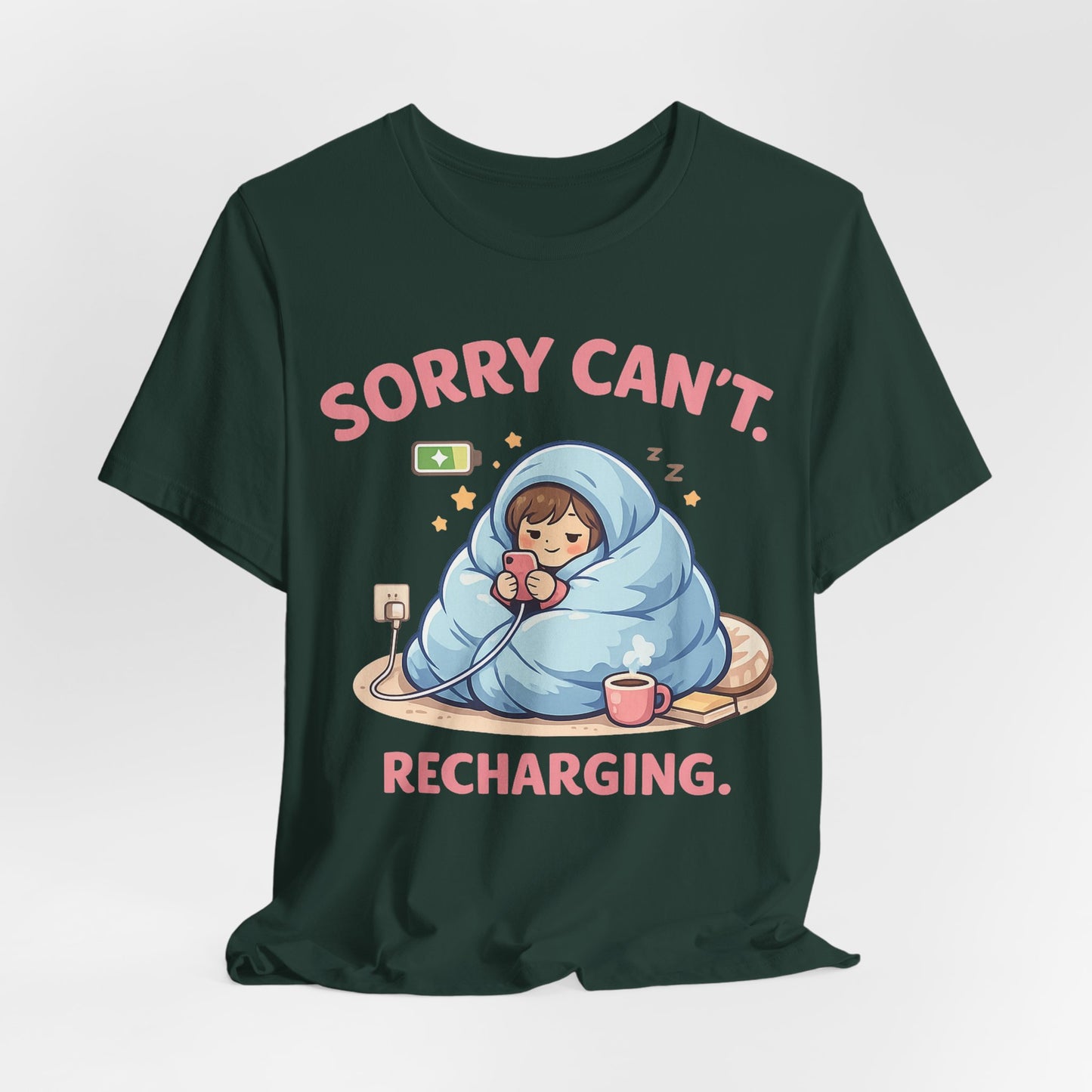 Sorry Can't Recharging Vintage Tee