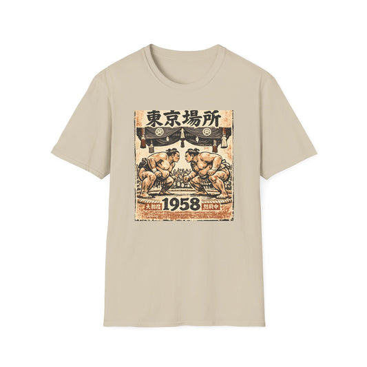 Vintage 1958 Tokyo Sumo Wrestling Championship Tee