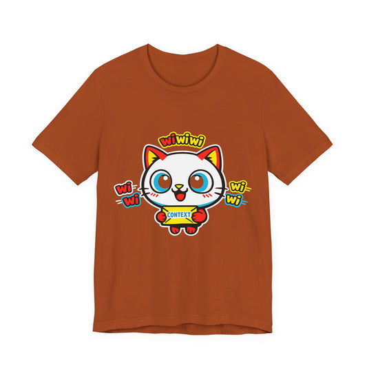 Kawaii Cat Anime Character Vintage Tee