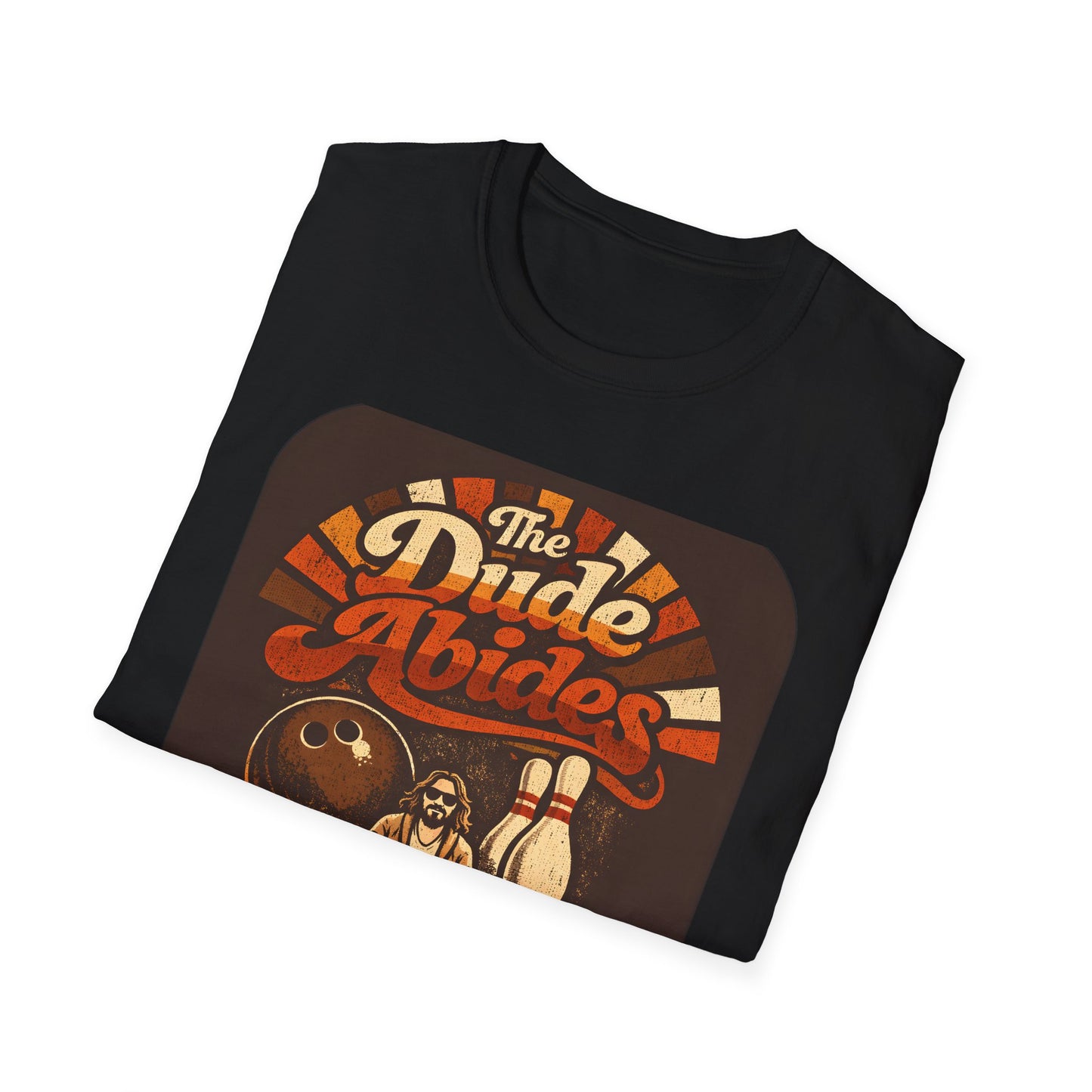 The Dude Abides Retro Bowling Zen Master Tee
