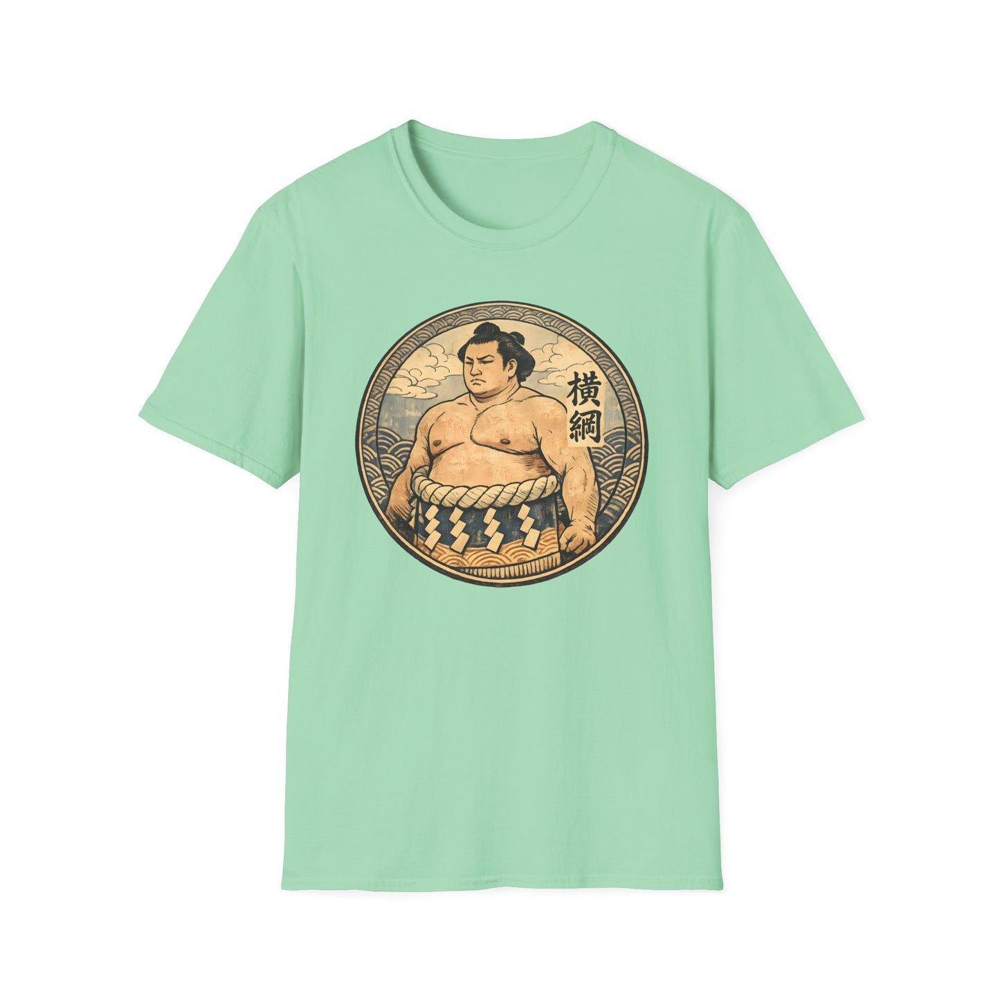 Vintage Sumo Warrior Circle Art Tee