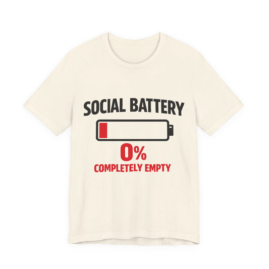 Social Battery Empty Vintage Tee