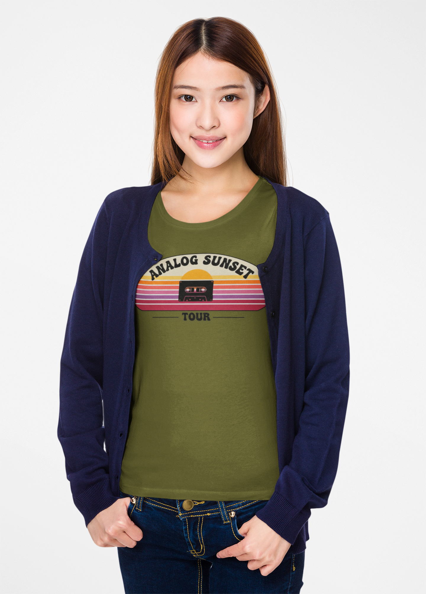 Analog Sunset Tour Retro Tee