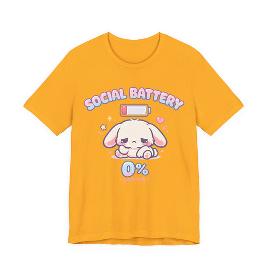 Social Battery Low Kawaii Tee