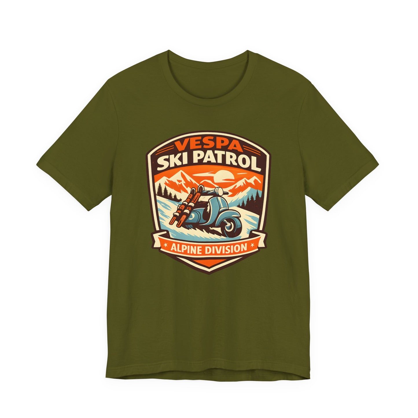 Vespa Ski Patrol Alpine Division Tee