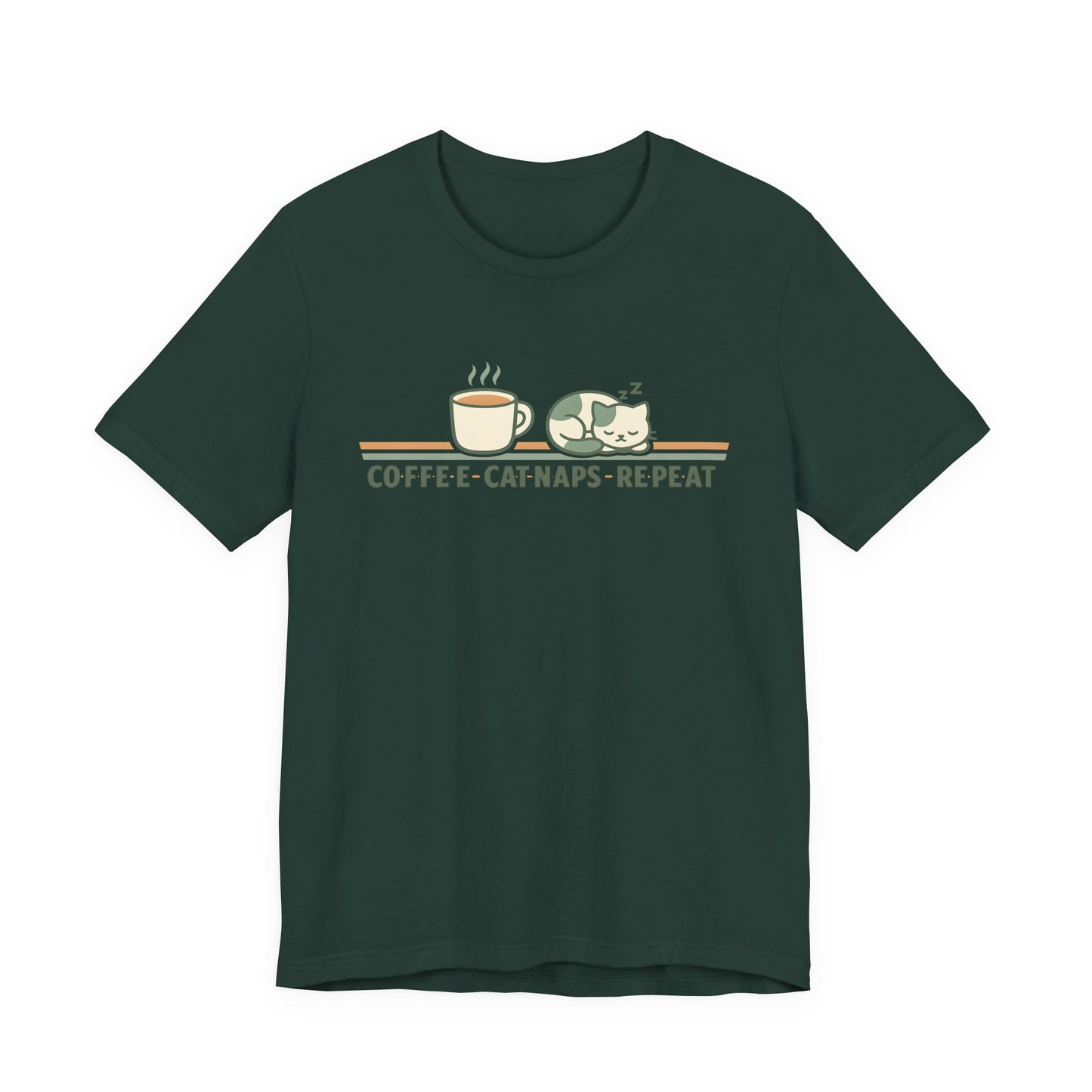 Coffee Cats Calm V3 Tee