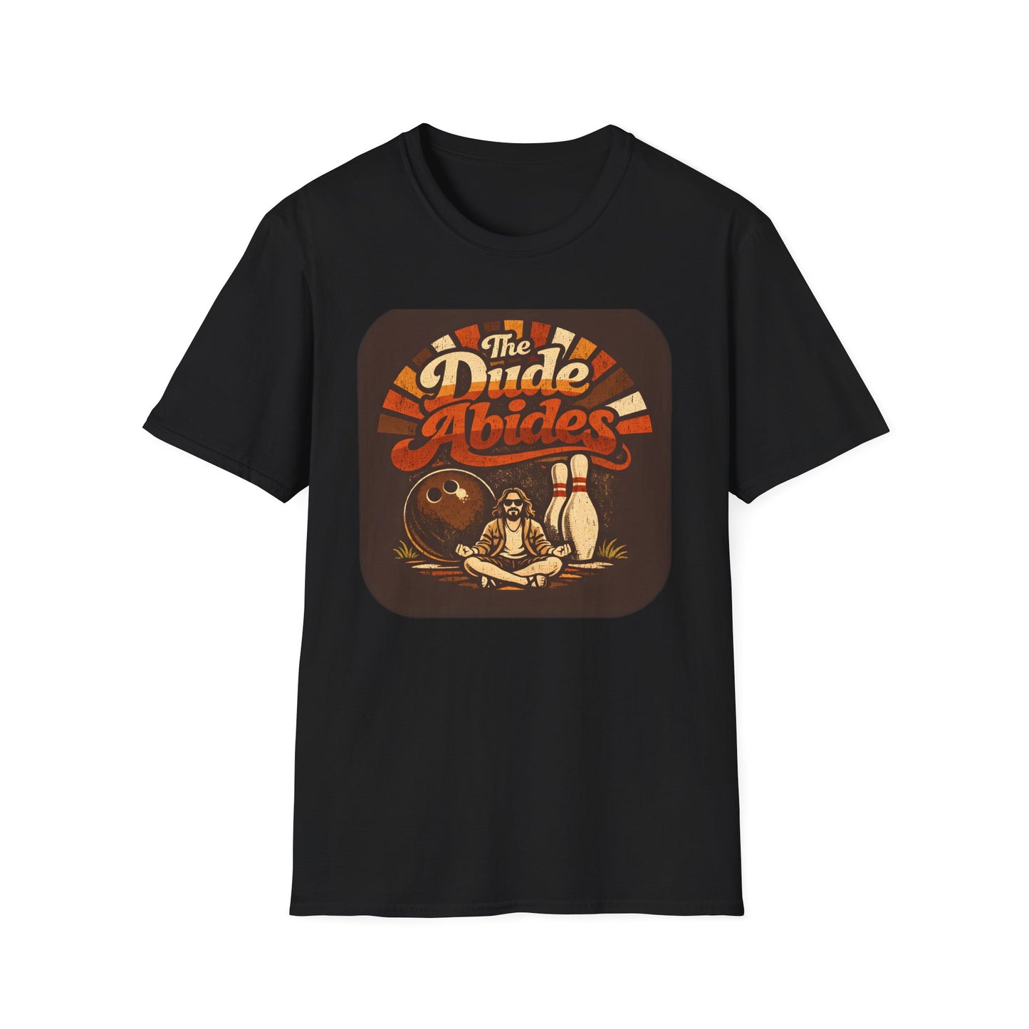 The Dude Abides Retro Bowling Zen Master Tee