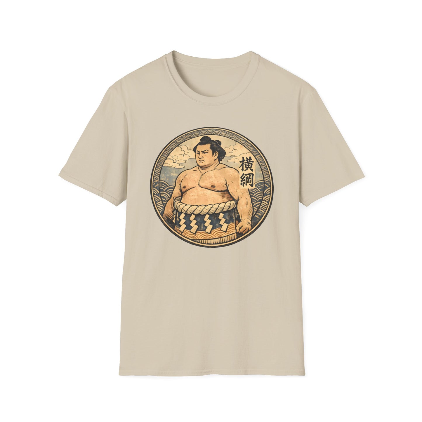 Vintage Sumo Warrior Circle Art Tee