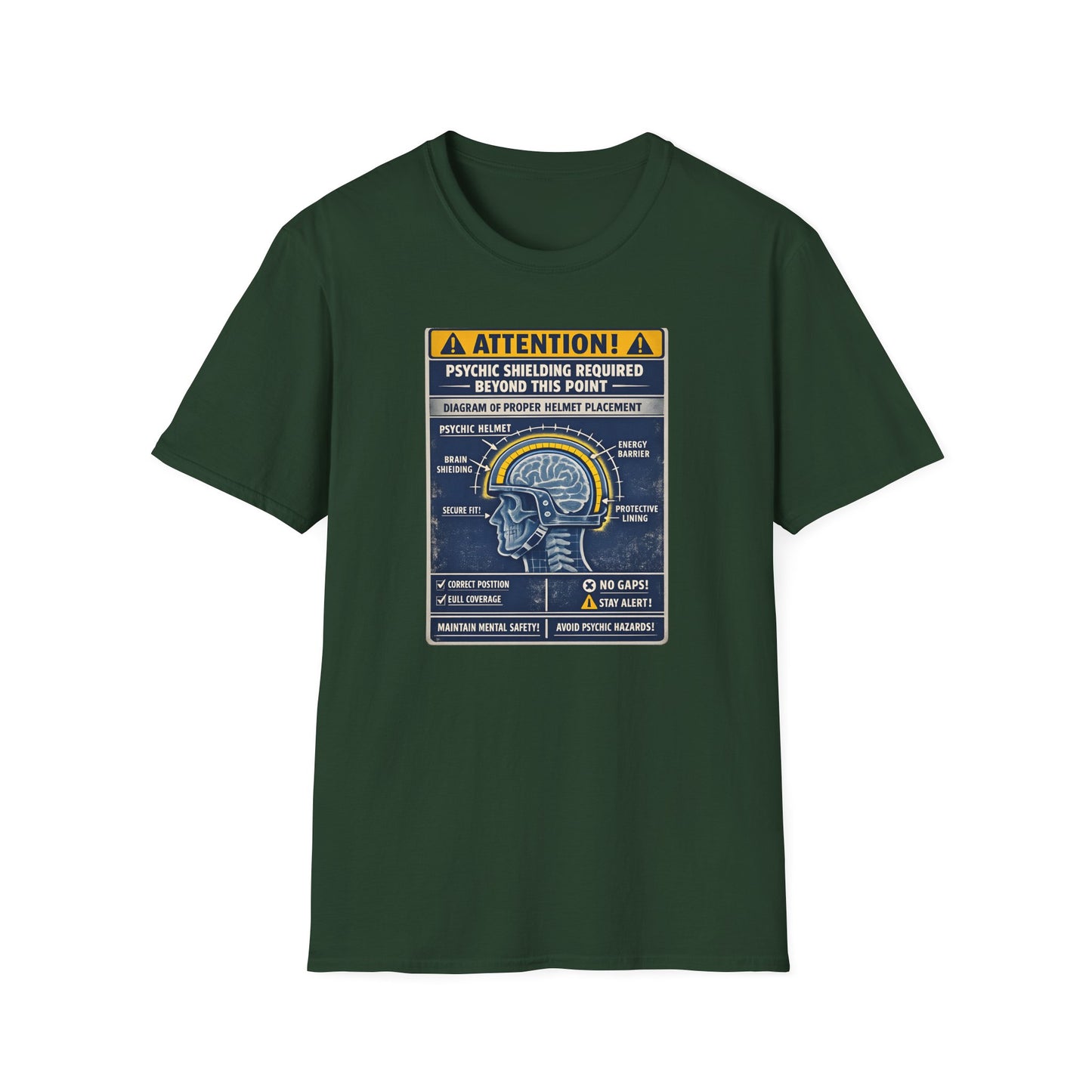 Psychic Shielding Safety Warning Tee