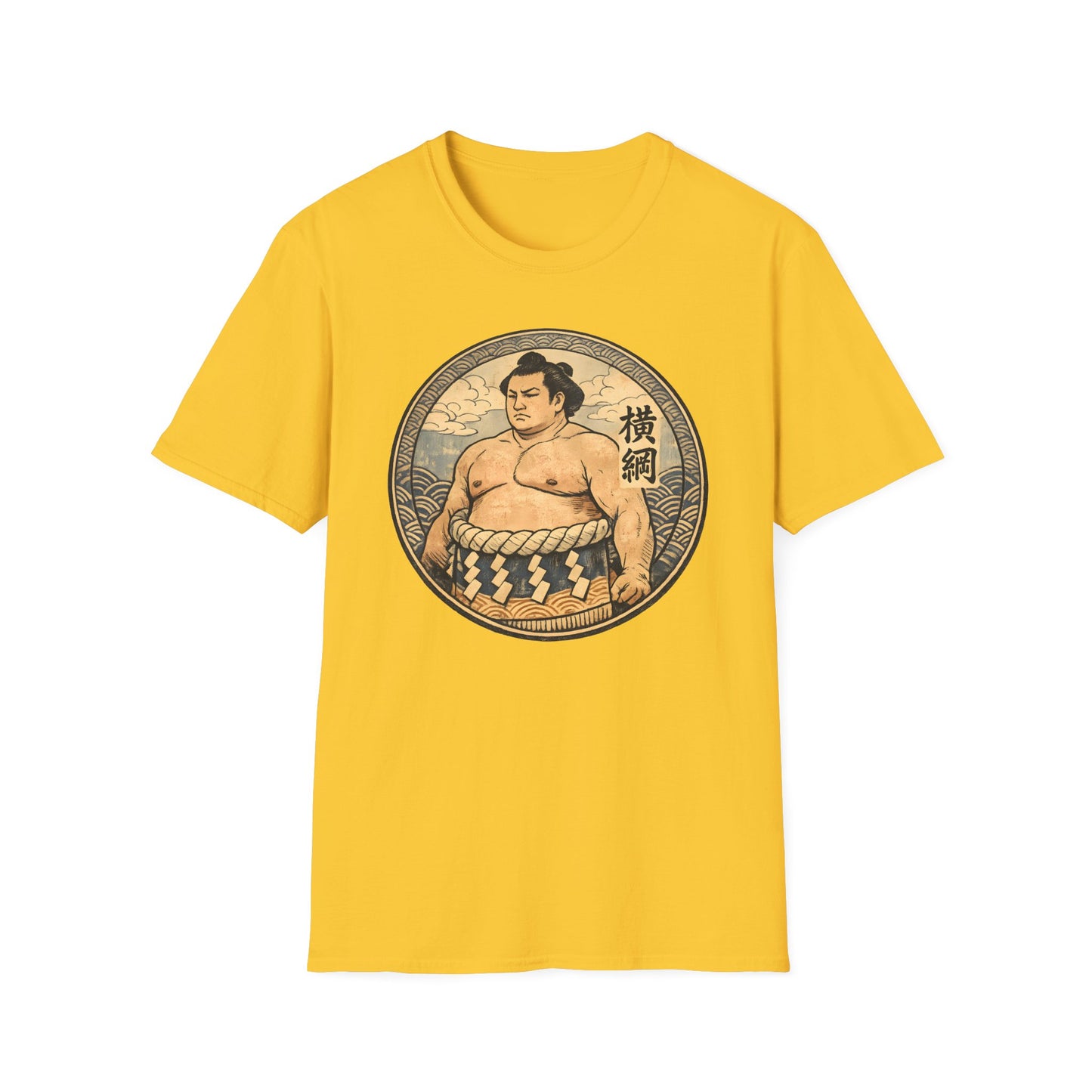 Vintage Sumo Warrior Circle Art Tee