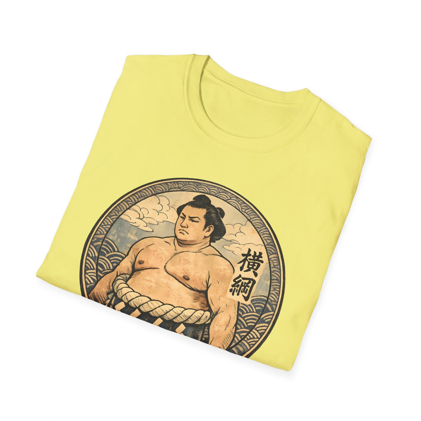 Vintage Sumo Warrior Circle Art Tee