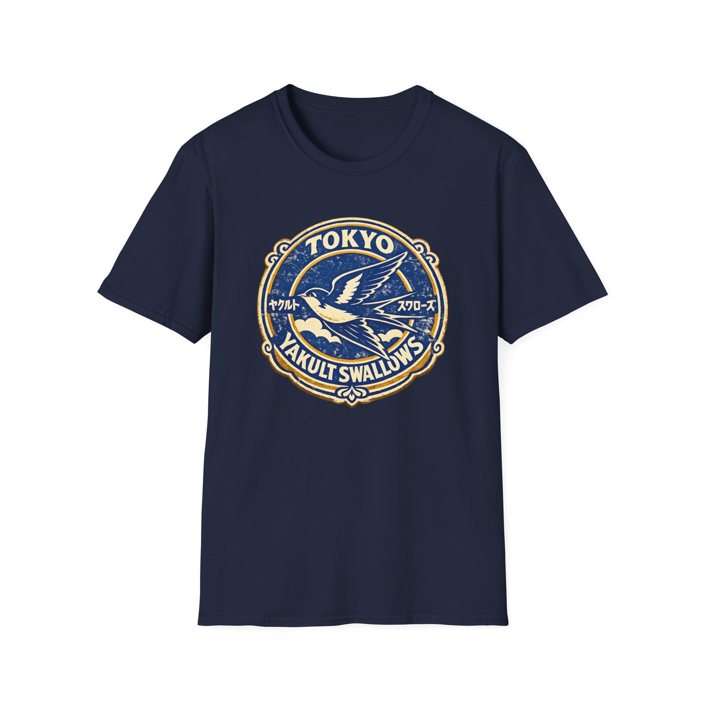 Tokyo Yakult Swallows Vintage Baseball Badge Tee