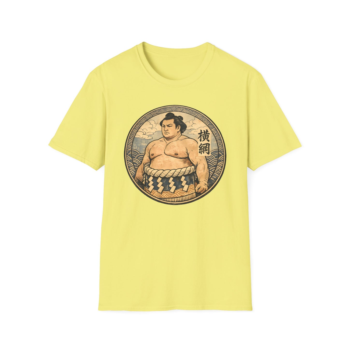 Vintage Sumo Warrior Circle Art Tee