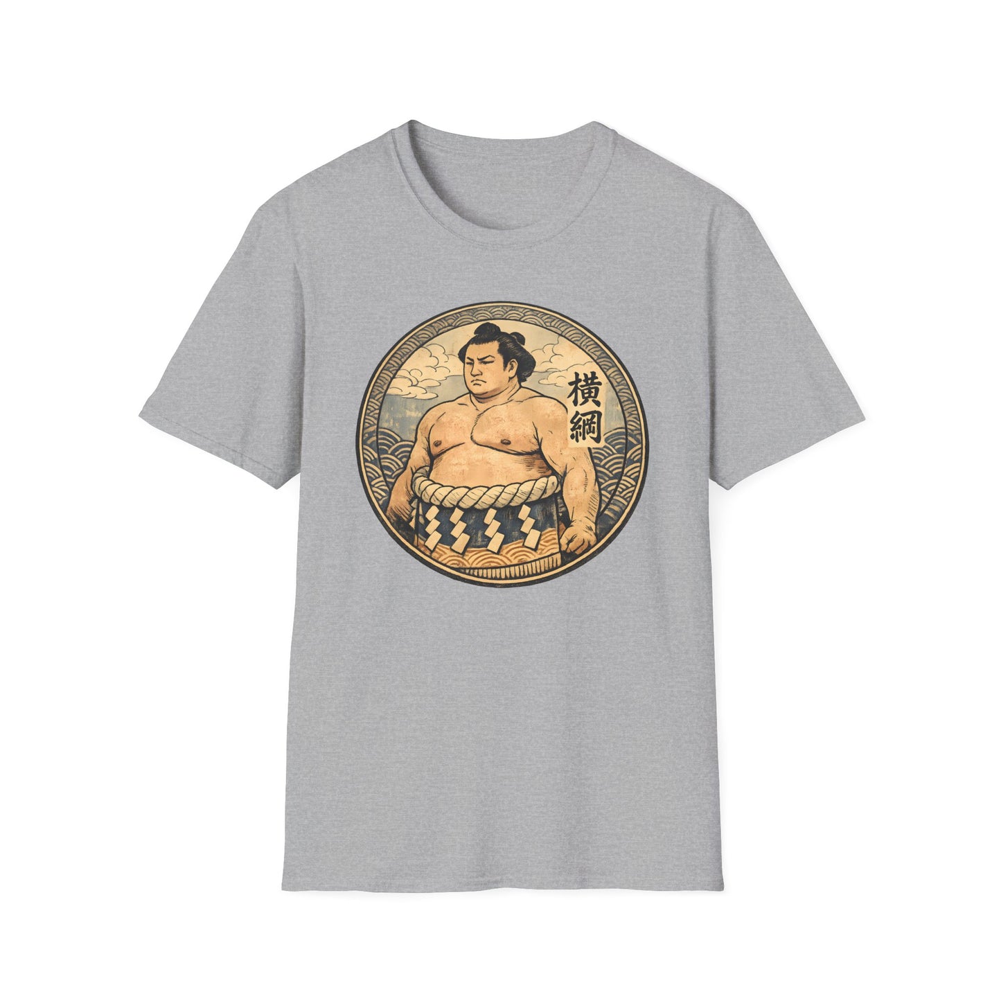Vintage Sumo Warrior Circle Art Tee