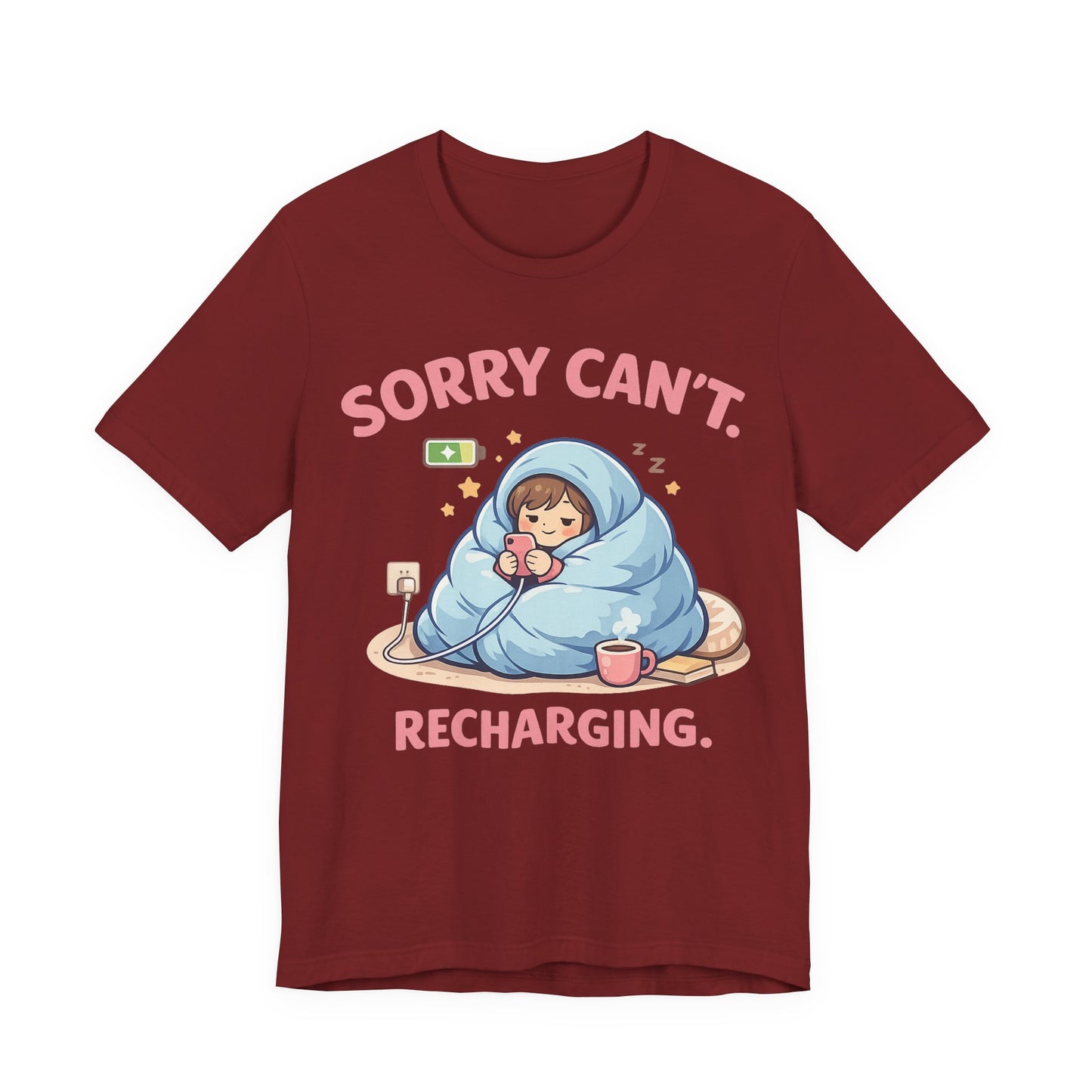 Sorry Can't Recharging Vintage Tee