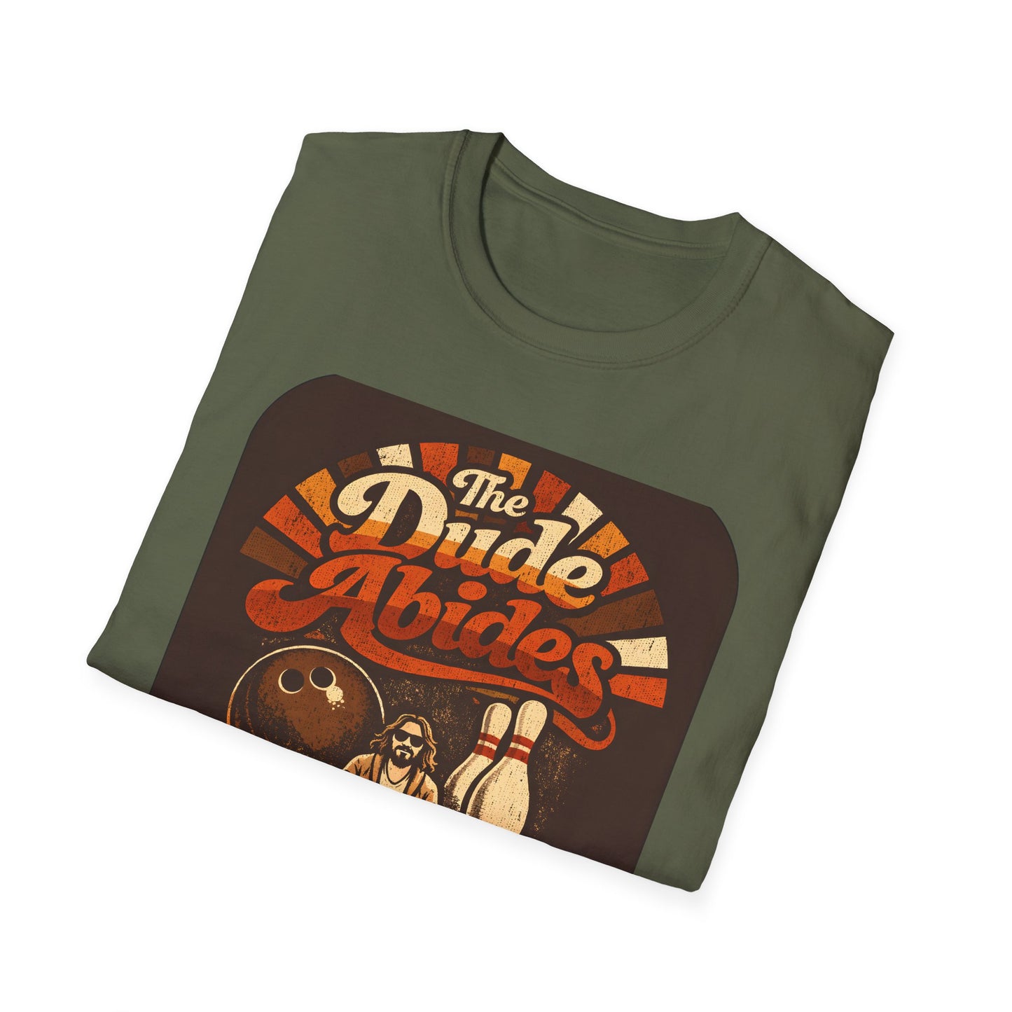 The Dude Abides Retro Bowling Zen Master Tee